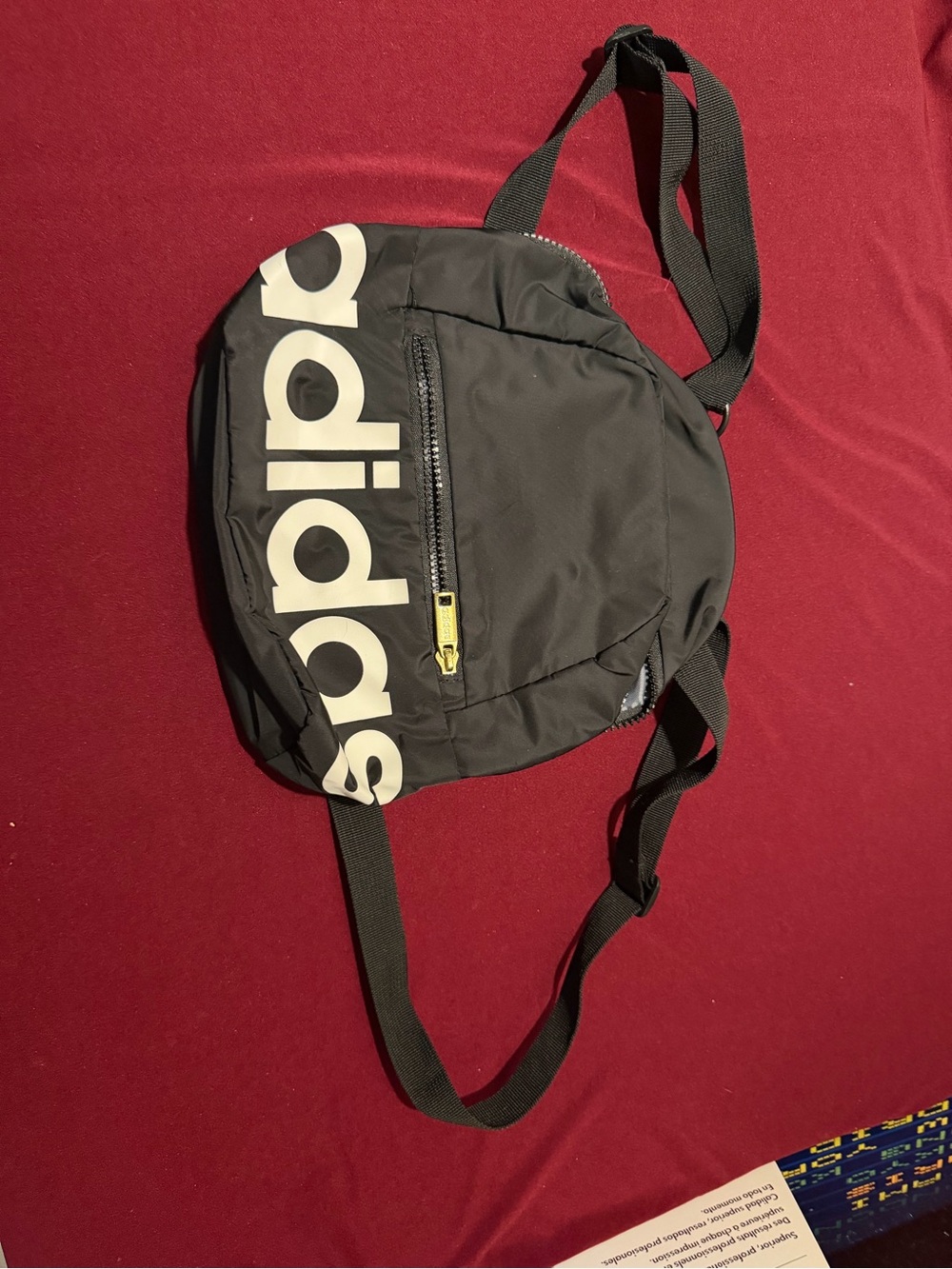 adidas Black backpack  with White Logo